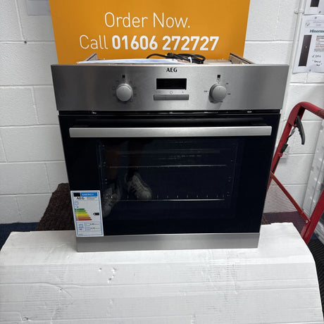 AEG BSX23101XM (38) 6000 Series SurroundCook Electric Single Oven - Stainless Steel - A Rated - 13 Amp Plug - HW182093