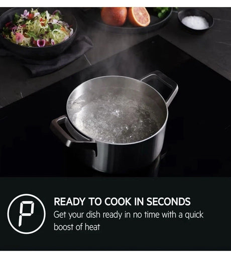 AEG 7000 Series IAE64411FB 59cm 4-Zone SenseBoil Induction Hob in Black - Hob2Hood - HW181718