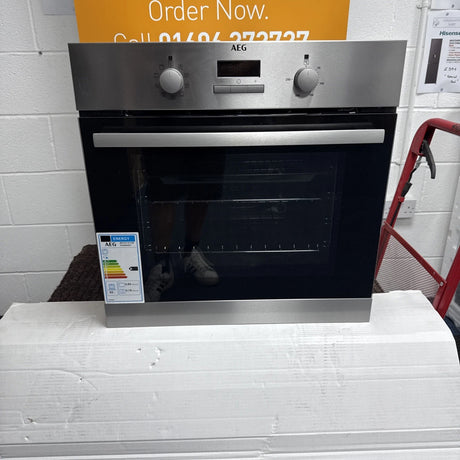 AEG BSX23101XM (38) 6000 Series SurroundCook Electric Single Oven - Stainless Steel - A Rated - 13 Amp Plug - HW182093