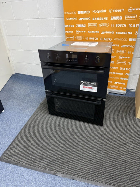 AEG DUB535060B (61) 6000 SurroundCook Built-under Electric Double Oven in Black - A/A Rated - (Ex Display Blemished) - HW182061 - MANAGERS SPECIAL PRICE £391.20