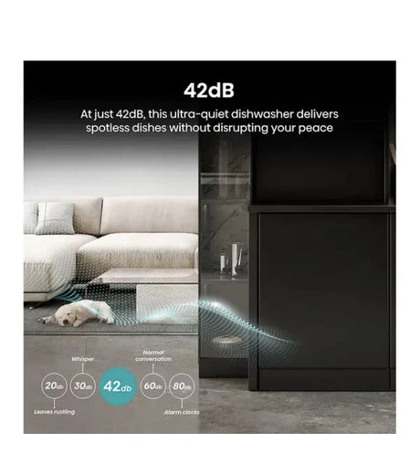 Hisense HV673A60UK (42) Full-Size Fully Integrated Dishwasher with Top Cutlery Tray - A Rated - (Ex Display) - HW182142