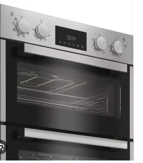 Hotpoint DIH 82D IX (03) Double Built-In Electric Oven in Stainless Steel - A/A Rated - (Ex Display) - HW182803