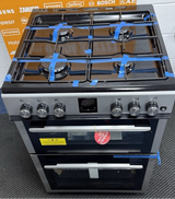 Kenwood KTG606S22 (93) 60cm Freestanding Gas Cooker in Silver and Black - A+ Rated - (Ex Display) - HW182393