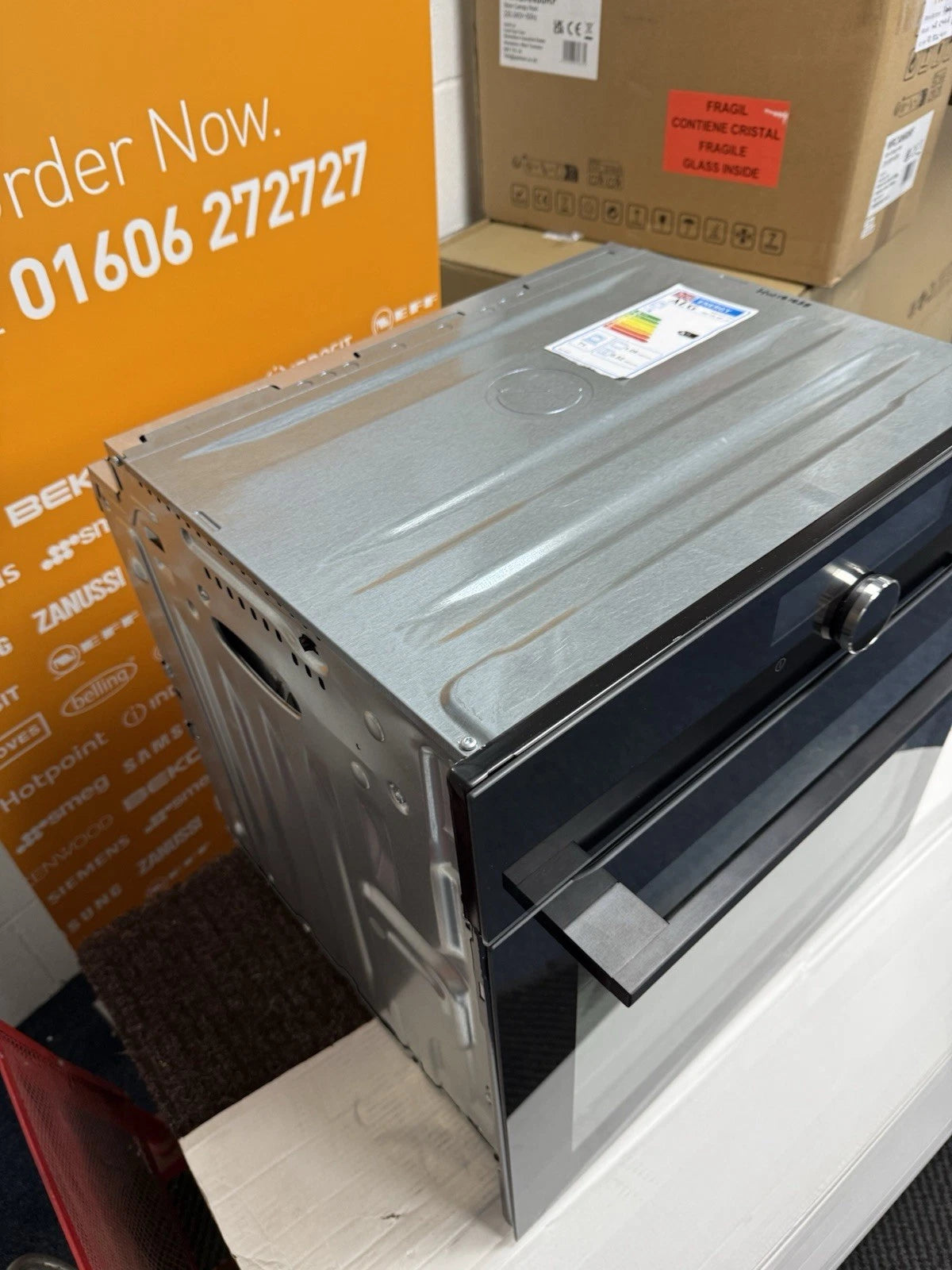 AEG 7000 BSK978330B SteamCrisp Built-in Single Oven with Pyrolytic Self Cleaning in Black - A++ Rated - (Ex Display) - HW181838