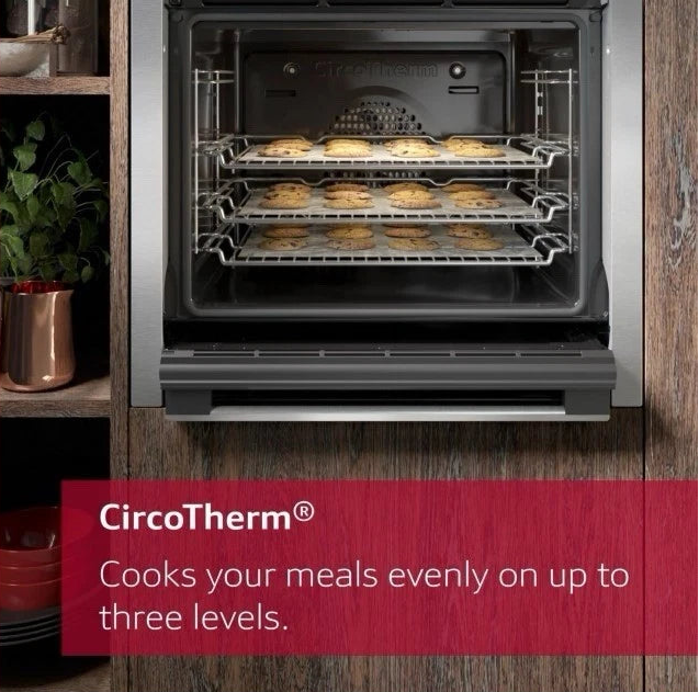 Neff N50 B6ACH7AN7B (68) Slide & Hide Built-in Single Oven with Pyrolytic Self Cleaning in Stainless Steel - A+ Rated - (Ex Display) - HW182768