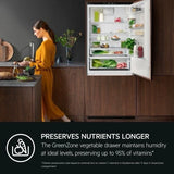 AEG 7000 NSC7G752ES 75cm x 190cm 70/30 Integrated Fridge Freezer with Sliding Door Hinge in White - E Rated - HW181903