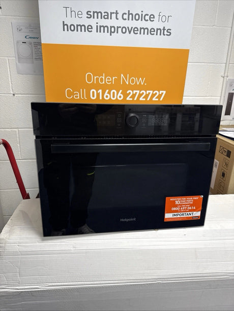 Hotpoint HMW47DHMBUK (85) 900w Built-in Microwave Oven with Grill in Black - (Ex Display) - HW182185