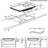 AEG 6000 Series TK85IM00FB (01) 80cm 5-Zone Induction Hob - (Tatty Box) - HW182539-01