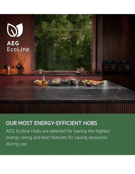 AEG 7000 Series IAE64411FB 59cm 4-Zone SenseBoil Induction Hob in Black - Hob2Hood - HW181718