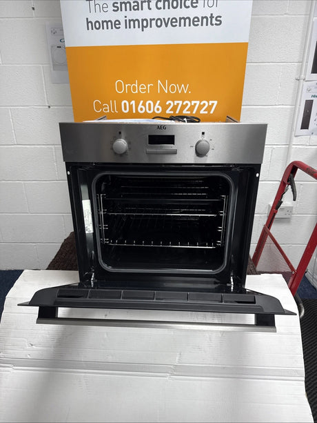 AEG BSX23101XM (38) 6000 Series SurroundCook Electric Single Oven - Stainless Steel - A Rated - 13 Amp Plug - HW182093