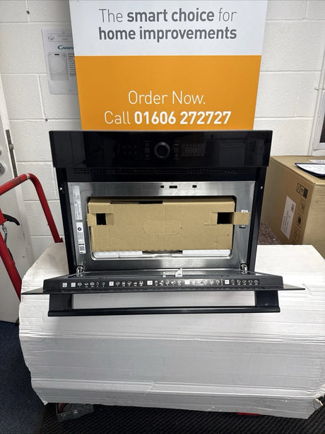 Hotpoint HMW47DHMBUK (85) 900w Built-in Microwave Oven with Grill in Black - (Ex Display) - HW182185