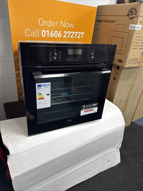 AEG  BPX535A61B (22) 3000 Built-in Single Electric Oven with AirFry and Pyrolytic Self Cleaning - A+ Rated - (Ex Display) - HW182022