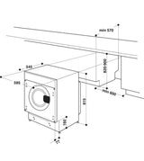 Hotpoint  BI WMHG 91485 UK (11) 9KG 1400RPM Integrated Washing Machine - (Blemished) - HW182411