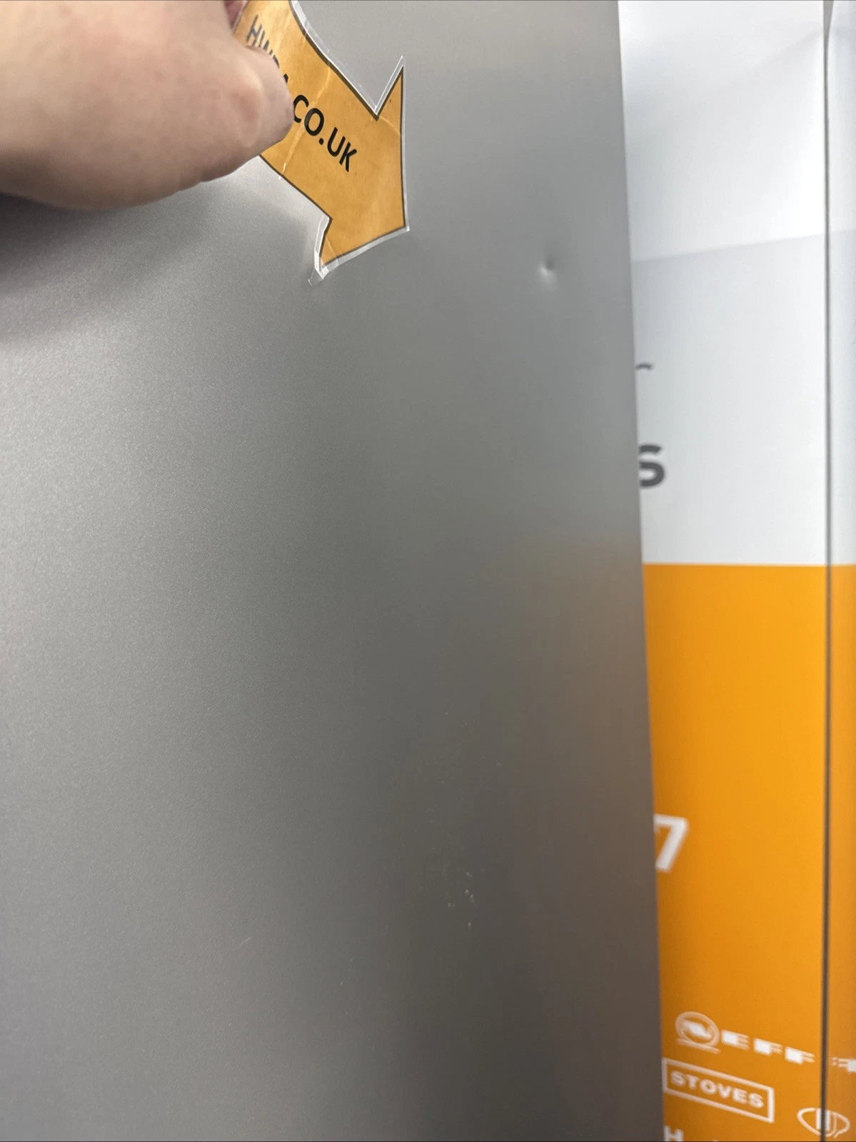 AEG 7000 ORK7M391EX 186cm Freestanding Tall Larder Fridge in Stainless Steel - E Rated - (Blemished) - HW181786