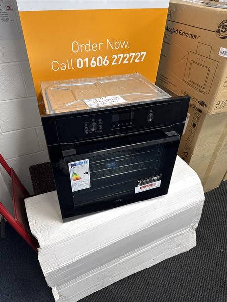 AEG  BPX535A61B (22) 3000 Built-in Single Electric Oven with AirFry and Pyrolytic Self Cleaning - A+ Rated - (Ex Display) - HW182022