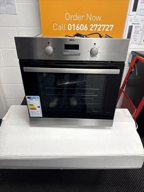 AEG BSX23101XM (38) 6000 Series SurroundCook Electric Single Oven - Stainless Steel - A Rated - 13 Amp Plug - HW182093