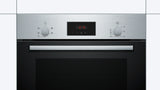 Bosch Series 2 HHF133BS0B (15) Built-in Electric Single Oven with 13Amp Plug in Stainless Steel - A Rated - (Ex Display) - HW182415
