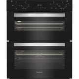 Hotpoint DUH 10D B 72cm Built Under Double Oven with Enamel Liners in Black - A/A Rated - HW181731