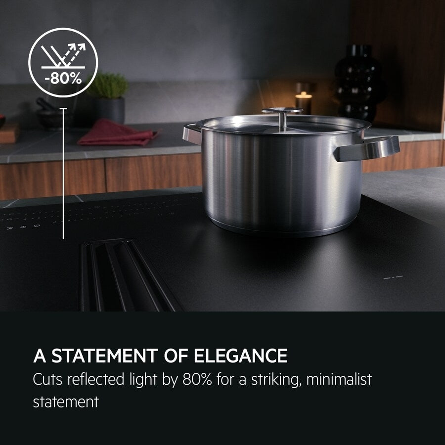 AEG SaphirMatt® TCH74B01FZ (61) 71cm 4 Zone Induction Hob with Venting Extraction in Matt Black - A+ Rated - (Tatty Box) - HW182361 - MANAGERS SPECIAL PRICE £1'119.20