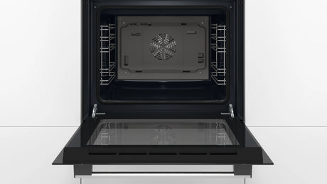 Bosch Series 2 HHF133BS0B (15) Built-in Electric Single Oven with 13Amp Plug in Stainless Steel - A Rated - (Ex Display) - HW182415