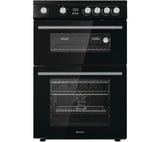 Hisense HDE3211BBUK (26) 60cm Electric Ceramic Cooker with Double Oven in Black - A+/A Rated - (Ex Display) - HW182126