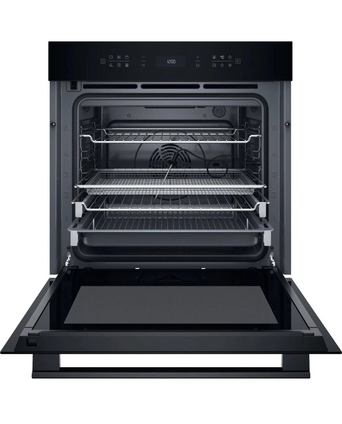 Hotpoint Class 6 HOI68PPT2SBUK (46) Built-In Single Oven with Pyrolytic Cleaning and AirFry Function in Black - A+ Rated - (Ex Display) - HW182746