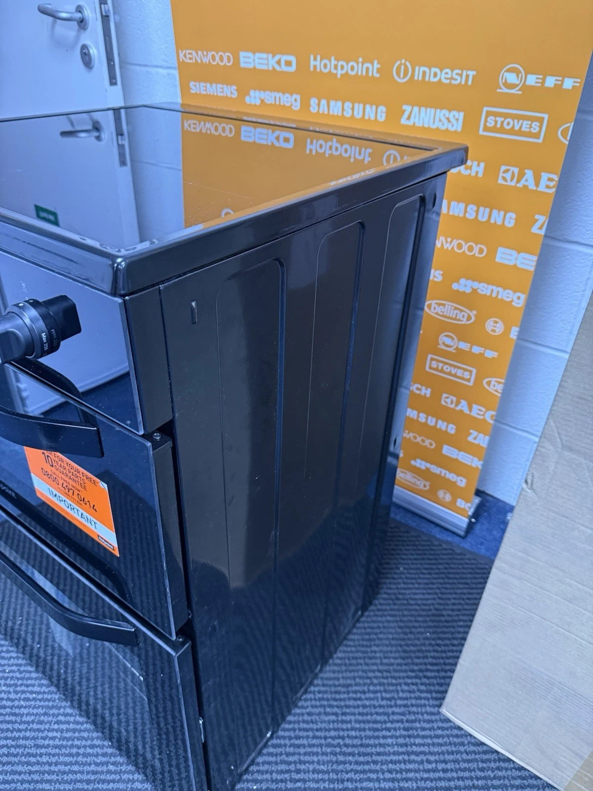 Hotpoint HDE6IDC2B1 (92) Freestanding Electric Cooker with Induction Hob and Double Oven in Black - A/A Rated  - (Ex Display) - HW182092