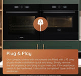 Hotpoint HPD 254CR BUK (17) 1000W 31 Litre Built-in Microwave and Grill in Black - (Ex Display) - HW182217