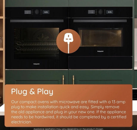 Hotpoint HPD 254CR BUK (59) 1000W 31 Litre Built-in Microwave and Grill in Black - (Ex Display) - HW182159