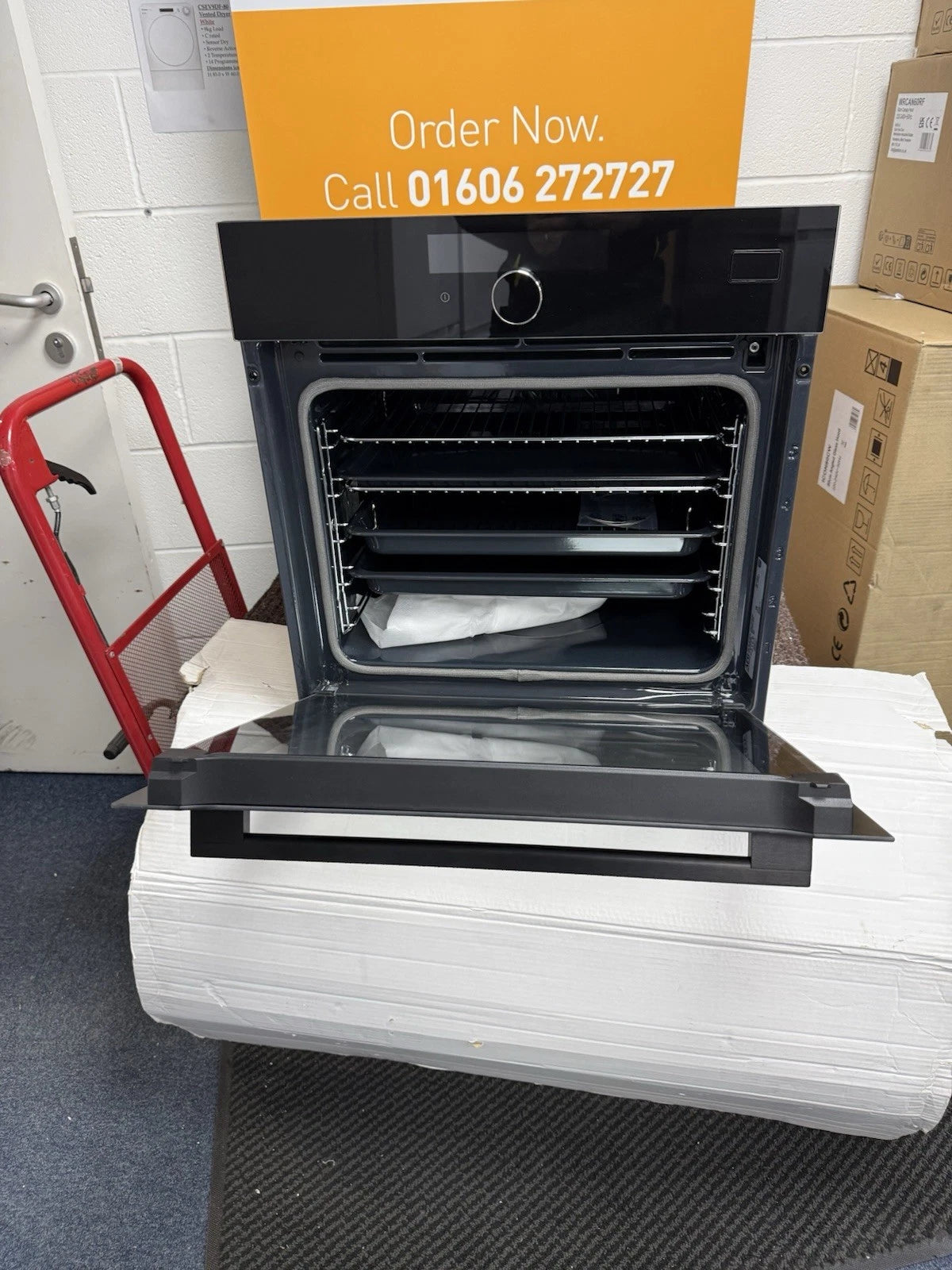 AEG 7000 BSK978330B SteamCrisp Built-in Single Oven with Pyrolytic Self Cleaning in Black - A++ Rated - (Ex Display) - HW181838