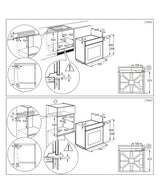AEG BPX535061M (35) SurroundCook Built-In Electric Single Oven with Pyrolytic Self Cleaning in Stainless Steel - A Rated - (Ex Display) - HW181835