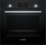 Bosch Series 2 HHF113BA0B (86) Built-In Electric Single Oven in Black with 13 Amp Plug - A Rated - HW182386