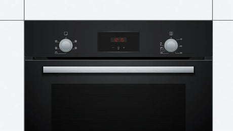 Bosch Series 2 HHF113BA0B (86) Built-In Electric Single Oven in Black with 13 Amp Plug - A Rated - HW182386