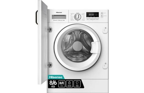 Hisense WD3M841BWI 8+6KG 1400 Spin Integrated Washer Dryer in White - B/E Rated - POHW0044