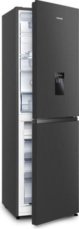Hisense RB327N4WBE 55cm Wide 182.5cm Tall Fridge Freezer in Black