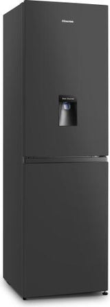 Hisense RB327N4WBE 55cm Wide 182.5cm Tall Fridge Freezer in Black