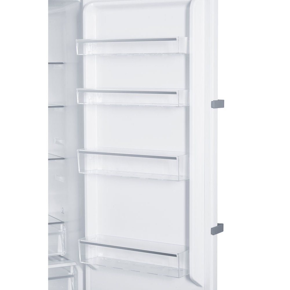 Teknix T60L2W 359 Litres Single Door Tall Larder Fridge in White