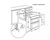 AEG 6000 Series DUB331110M (87) Built Under Electric Double Oven in Stainless Steel - A Rated - HW182499