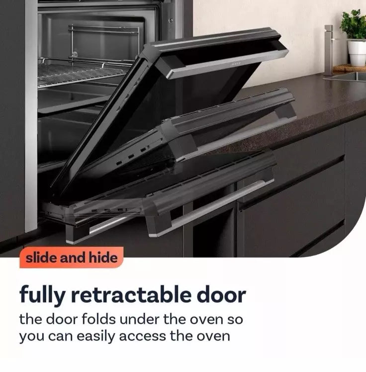 Neff B3ACE4AG3B (95) Slide & Hide® Electric Single Oven in Graphite Grey - A+ Rated (Ex Display) - HW182795
