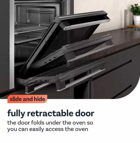 Neff B3ACE4AG3B (95) Slide & Hide® Electric Single Oven in Graphite Grey - A+ Rated - (Ex Display) - HW182795