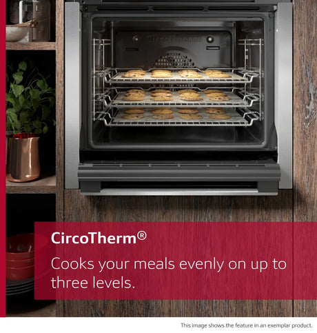 Neff N50 U1ACE2HN0B (10) Built-In Electric Double Oven in Stainless Steel - A Rated from HomeWise Appliances Graphic describing Circo Therm