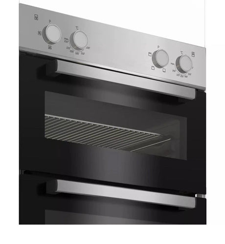 Beko RecycledNet® BBXDF21000S (97) Built In Double Oven in Silver - A/A Rated - (Ex Display) - HW182397