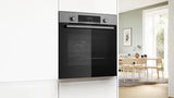 Bosch Series 4 HQA574BS3B (81) Electric Single Oven with Pyrolytic Self Cleaning in Stainless Steel - (Graded) - HW181914