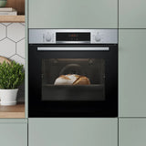 Bosch Series 4 HQA574BS3B (81) Electric Single Oven with Pyrolytic Self Cleaning in Stainless Steel - (Graded) - HW181914