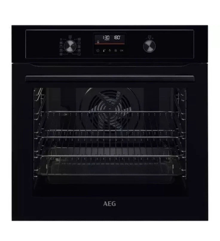 AEG BPX535061B (94) Built-In Electric Single Oven with Pyrolytic Self Cleaning in Black - A Rated - HW181894