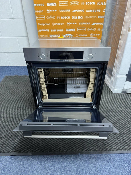 Bosch Series 4 HQA534BS3B Built In Electric Single Oven with added Steam Function in Stainless Steel - A+ Rated - HW181859