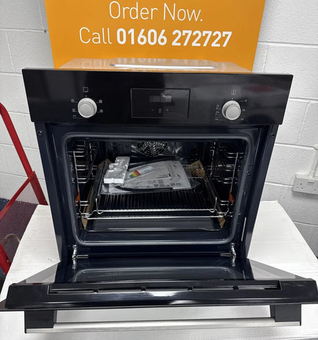 Bosch Series 2 HHF113BA0B (65) Built-In Electric Single Oven in Black with 13 Amp Plug - A Rated - (Ex Display Blemished) - HW182165