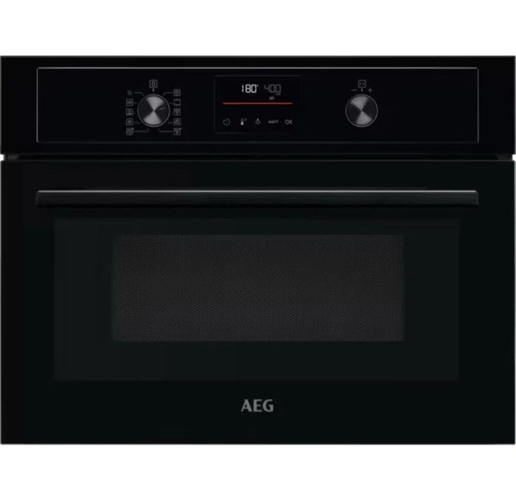 01 AEG KMX365060B (33) Built-In Combination Microwave Oven in Black - (Ex Display) - HW181833