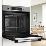 Bosch Series 4 HQA574BS3B (81) Electric Single Oven with Pyrolytic Self Cleaning in Stainless Steel - (Graded) - HW181914