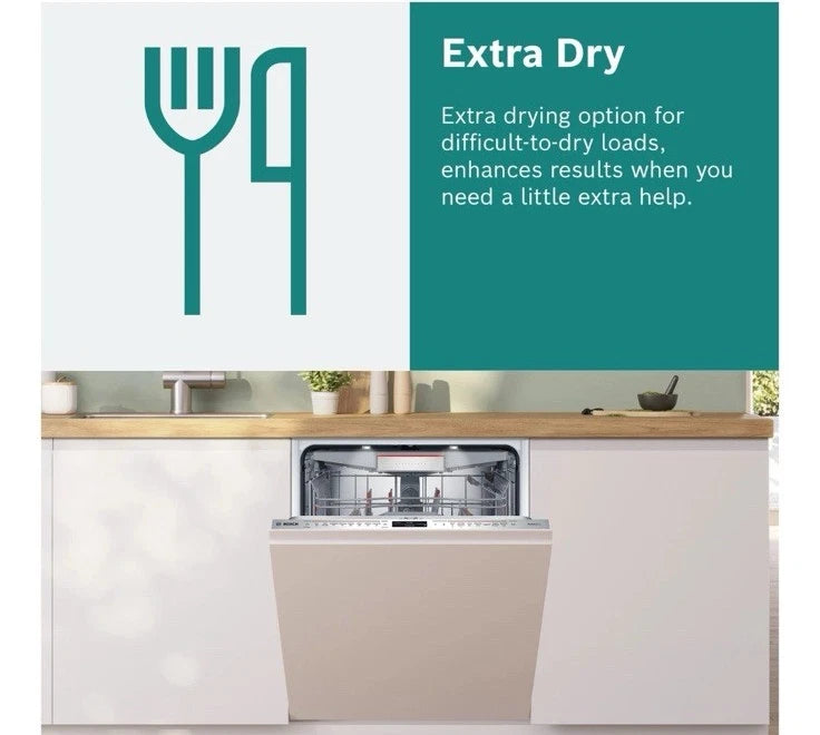 Bosch Series 2 SMV2HTX02G (19) 60cm Fully Integrated Dishwasher with Wi-Fi Enabled Home Connect - D Rated - (Ex Display) - HW182019